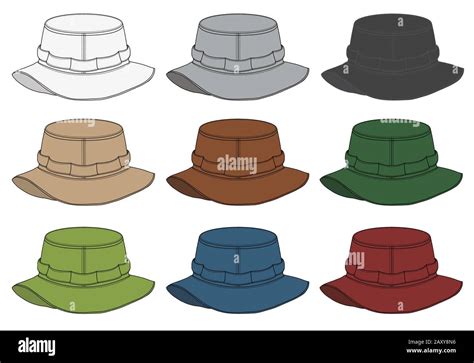 Vector illustration of Safari Hat Stock Vector Image & Art - Alamy