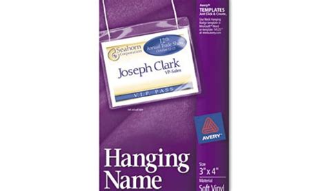 Avery Hanging Name Badges 74459 Template Bettymills Avery Hanging Name ...