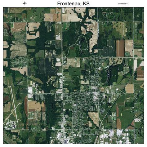 Aerial Photography Map of Frontenac, KS Kansas