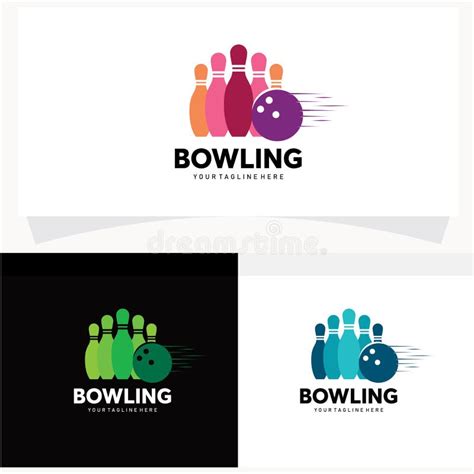 Bowling Logo Design Template Stock Vector - Illustration of location ...