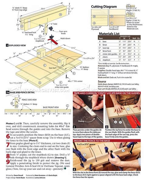 #346 Small Parts Table Saw Sled Plans - Table Saw | Table saw sled, How ...