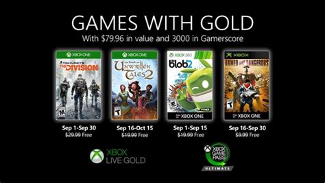 Xbox Live Gold free games for September 2020 announced - Gematsu