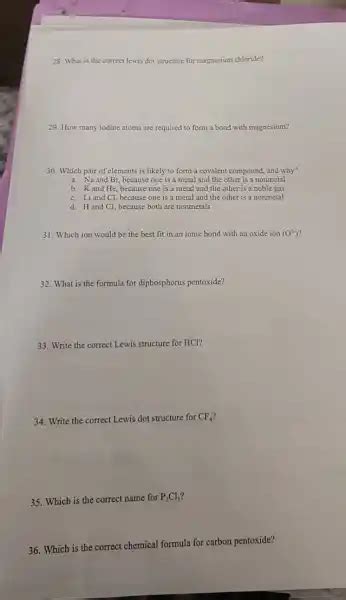 what is the correct lewis dot structure for