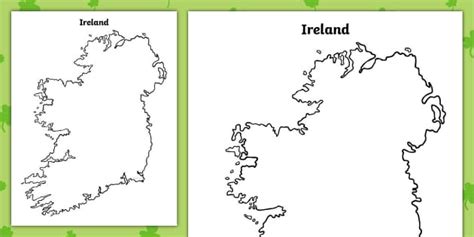 Map of Ireland Template | Teaching Resources | Twinkl USA