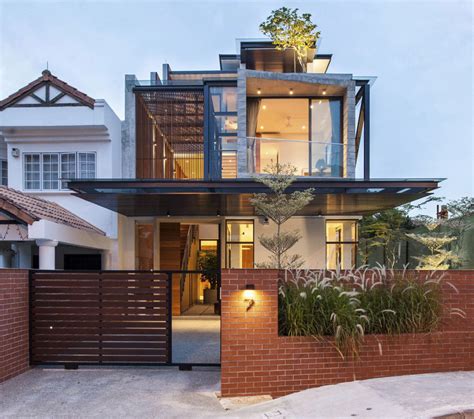 A Semi-Detached House In Singapore Connects To Its Environment ...