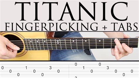 Como tocar Titanic en guitarra facil tutorial punteo Fingerpicking y ...