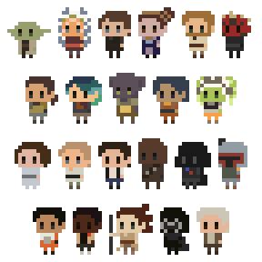 Star Wars Pixel Art Sprites