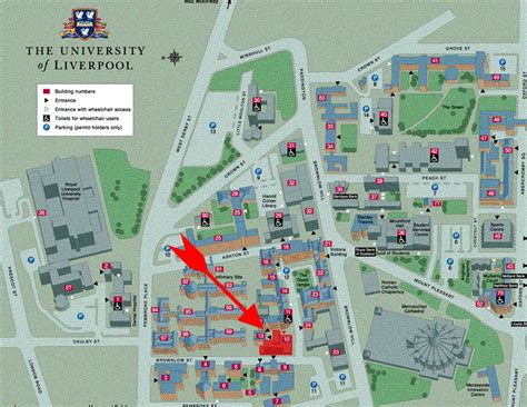 University Of Liverpool Campus Map - Gretna Hildegaard