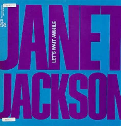 Janet Jackson Let's Wait Awhile Brazilian Promo 12" vinyl single (12 inch record / Maxi-single ...