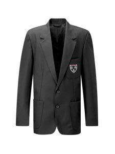 Grey Boys Blazer - Embroidered with Ponteland High School Logo