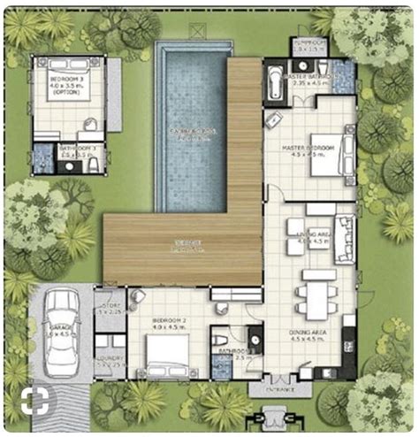 Gr.gif (700×673) 5C5 | Container house plans, Pool house plans, L shaped house plans