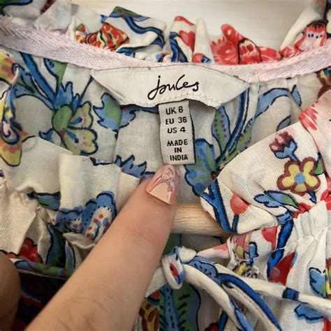 Joules floral maxi dress, size 8 but fits more like... - Depop