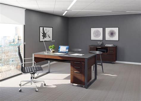 Corridor 6521 Modern Executive Office Desk | BDI Furniture | West Avenue Furniture