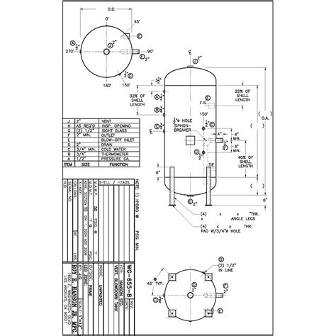 Asme Blowdown Tanks - Hanson Tank Asme Code Pressure Vessel Mfg