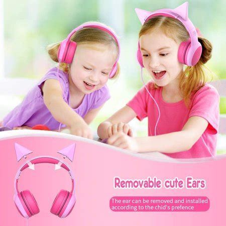 Kids Headphone Cartoon 3.5mm Wired Children Headset Foldable Portable ...