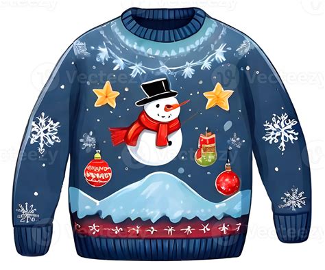 AI generated Winter sweater for christmas. 34891436 PNG