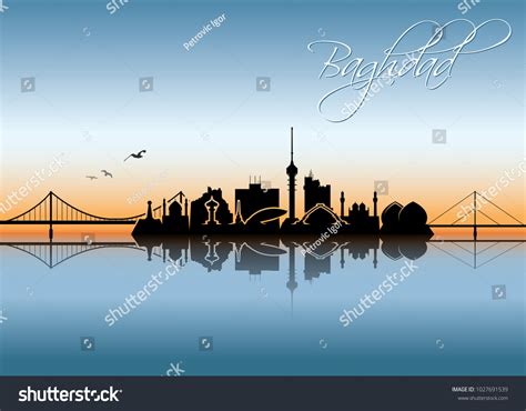 Baghdad Skyline Iraq Vector Illustration Stock Vector (Royalty Free ...