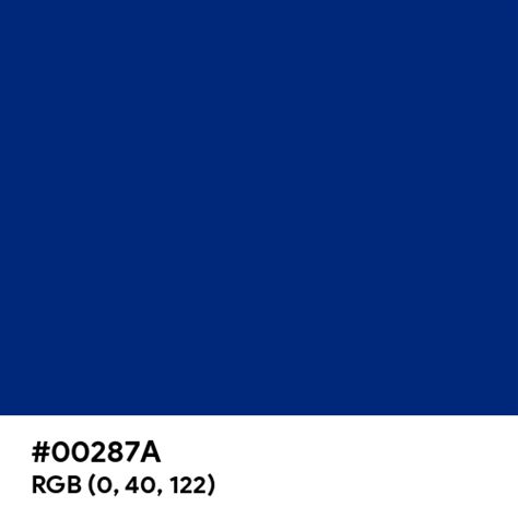 Hyundai Blue color hex code is #00287A