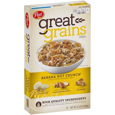 Post Great Grains Banana Nut Crunch 15.5 oz Box | Garden Grocer