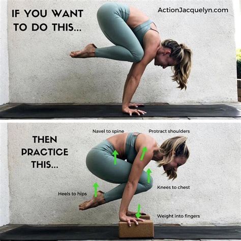 How-To Crane Pose Tips by @ActionJacquelyn #yogagoals #aloyoga | Easy ...