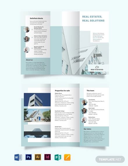 Real Estate Flyer Template Realtor Brochure Trifold Brochure ...