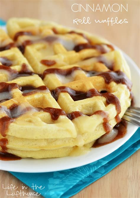 Cinnamon Roll Waffles