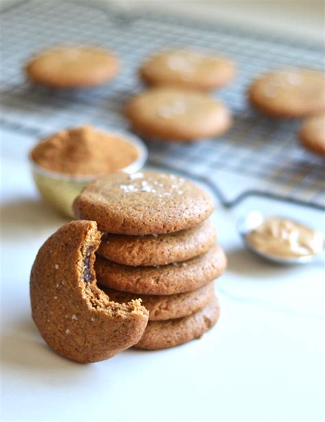 Chocolate Stuffed Cashew Butter Cookies - Little Bits of...