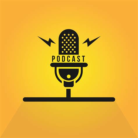 podcast logo vector 11723432 Vector Art at Vecteezy