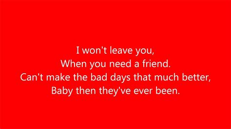 Gary Allan - I Can Love You (Lyrics) - YouTube