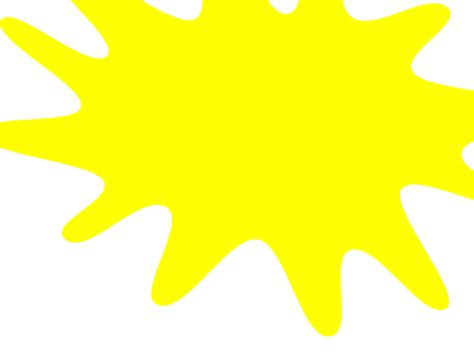 Yellow Paint Splat Clip Art at Clker.com - vector clip art online, royalty free & public domain