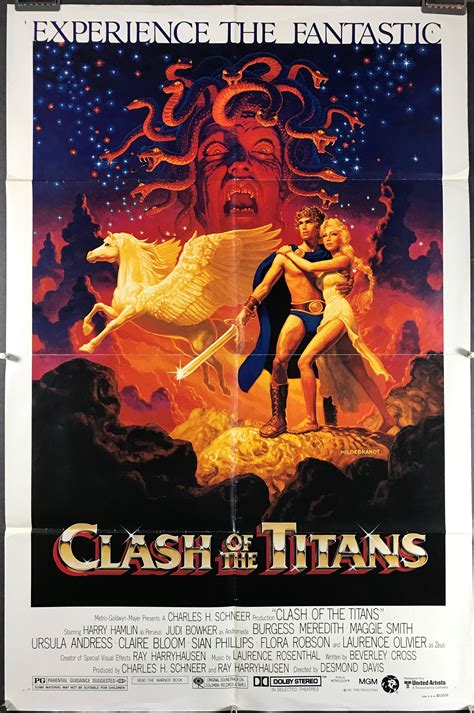 CLASH OF THE TITANS, Original Vintage Hildebrandt Movie Poster ...