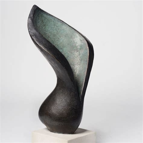 Bronze Resin Sculpture Arum Lilly - Original by Beatrice Hoffman