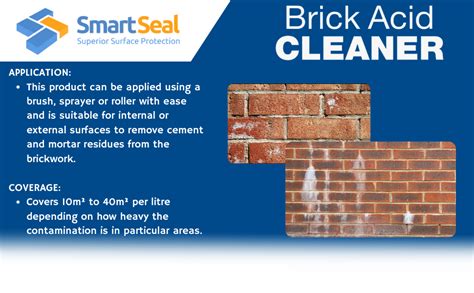 Smartseal Brick Acid Cleaner - Easy To Apply Effective Brick Cleaner ...