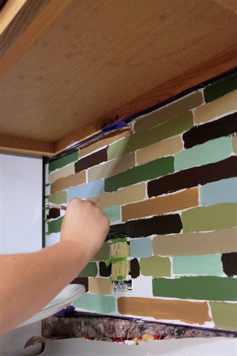 Affordable DIY Backsplash - Mosaic Tile Paint Project | Mobile Home Living