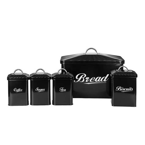 Best Black Canister Sets For Kitchen Counter – Home & Home