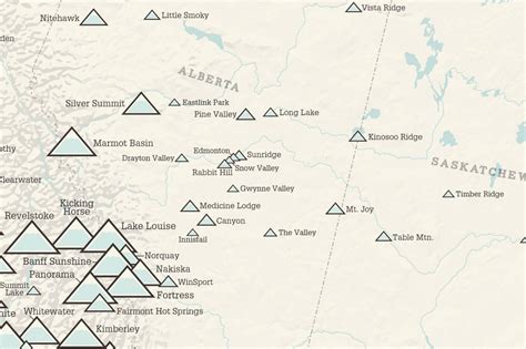 Canada Ski Resorts Map 24x36 Poster - Best Maps Ever