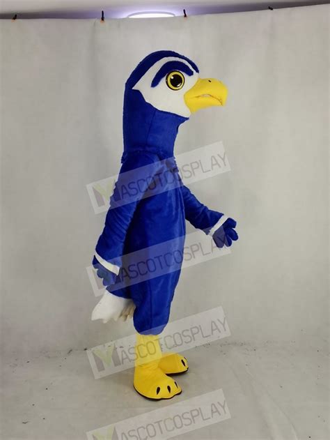 Strong Blue Hawk Mascot Costume Animal