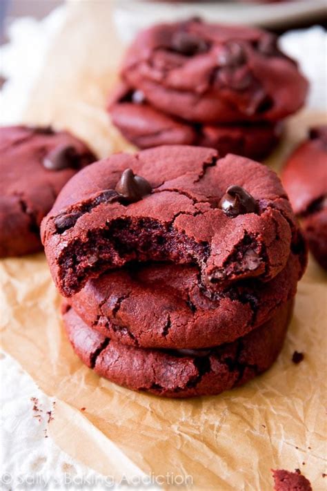 Red Velvet Chocolate Chip Cookies - Sallys Baking Addiction