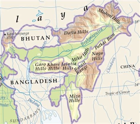 List of Important Plateaus & Mountain Ranges in India - with Map