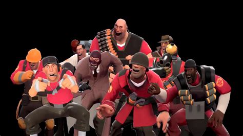 The TF2 mercenaries laugh at your existence - YouTube