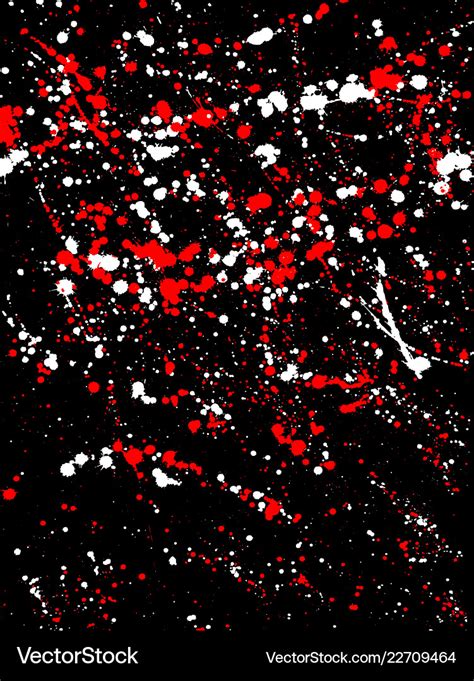 White and red ink blots grunge urban background Vector Image