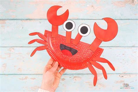 Paper Plate Crab Craft - Arty Crafty Kids