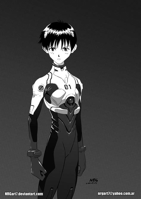 Evangelion Shinji Manga style test by The NRG by NRGart7 on DeviantArt