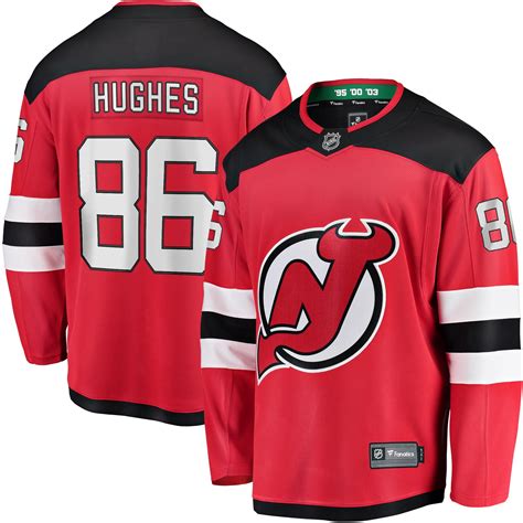 Jack Hughes New Jersey Devils Fanatics Branded Home Premier Breakaway ...