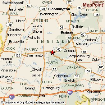 Where is Shoals, Indiana? see area map & more