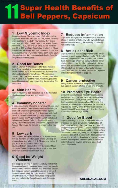 11 Super Health benefits of Bell Peppers (Capsicum) , Healthy Recipes