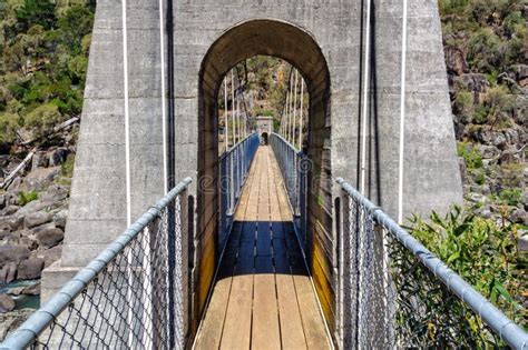 Suspension Bridge in Cataract Gorge - Launceston Stock Image - Image of gorge, south: 102126721