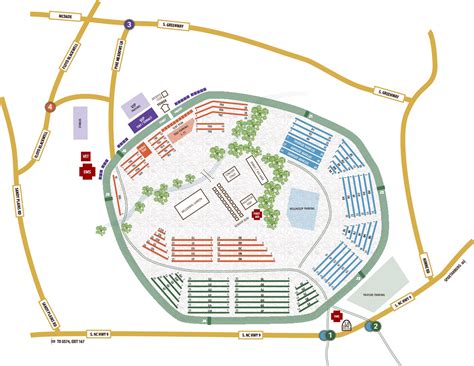 Tryon Equestrian Center Map