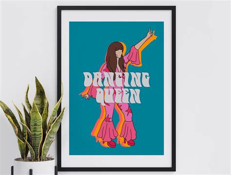 Abba Dancing Queen Music Poster Print Wall Art | Etsy