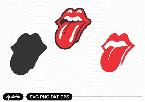 Rolling Stones Tongue Logo SVG Cut File - Gravectory